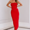 Lottie Midi Dress Red