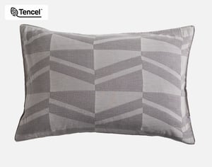QE Home Mazama Pillow Sham, Geometric, Grey, Queen