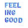 How You Feelin? Art Print - Blue