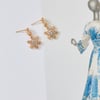 Snow Falling Earrings Gold