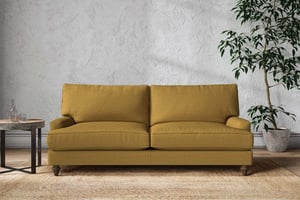 nkuku Marri Large Sofa | Make To Order | Recycled Cotton Ochre | No Colour