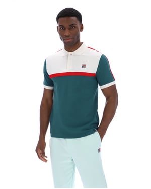Mattia Contrast Panel Polo Shirt - 3XL