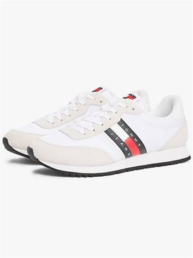 Tommy Jeans Mens Classic Trainer - Ecru - 46