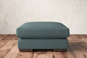 nkuku Guddu Dining Footstool | Make To Order | Medium | Recycled Cotton Airforce
