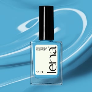 LENA Breathable & Water-Permeable Halal Nail Polish - Blue-Eyed Habibti - LE325