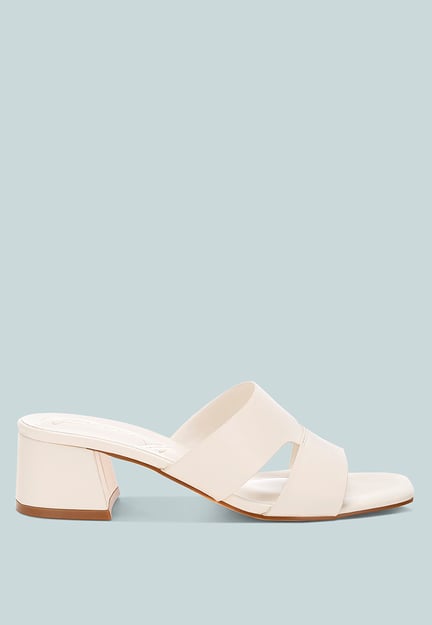 Shulva Block Heel Slip Ons