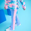 Girls Purple Active Flared Pants