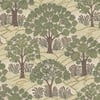 TREES PLEASE Wallpaper - Ecru