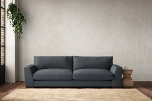 nkuku Guddu Sofa | Make To Order | Grand | Brera Linen Dusk