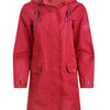 Weird Fish Anika Plain Showerproof Jacket Garnet Size 8