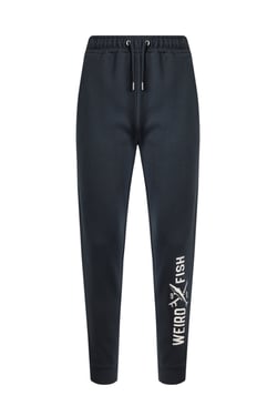 Weird Fish Ainsley Jersey Joggers Navy Size 36