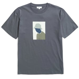 Norse Projects Johannes Organic Bucket Hat Print T-shirt Magnet Grey