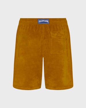 Vilebrequin - Men Terry Bermuda Shorts Solid - Bermuda - Bolide - Brown - Size XXXL