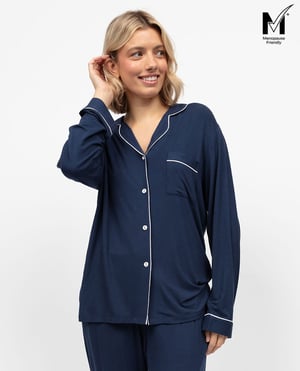 Marina Womens Revere Jersey Pyjama Top - 28