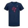 Girls Nike USWNT Script Navy Tee / M