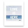 Love is Here Beach Mini Art Print