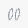 Lotus Petals Diamond Hoops - 3.00 CT