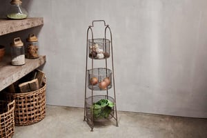 nkuku Inkollu Three | Kitchen Storage & Utility | One Size | Aged Brass