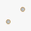 Lotus Petals Diamond Stud Earrings - 0.30 CT