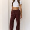 BASE Fleece Straight Leg Sweatpants Brown