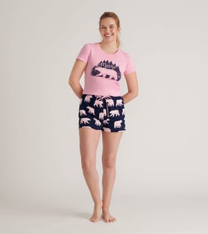Mama Bear Women's Cotton Sleep Shorts