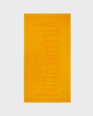 Vilebrequin - Solid Organic Cotton Beach Towel - Towel - Sand - Orange - Size OSFA