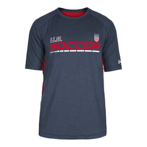 Men's New Era USWNT Brushed Heather Navy Tee / 3X