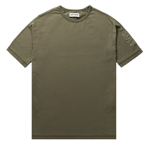 Left Hand Contrast Panel Tee Olive