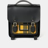 The Small Portrait Backpack - Black with Yellow Tartan