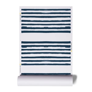 Stripe On Stripe Indigo Wallpaper