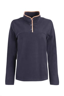 Weird Fish Harriet Funnel Neck Microfleece Midnight Size 8