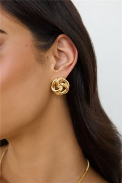Exotic Touch Earrings Gold