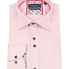Dusty Pink Long Sleeve Solid Colour Ombre Button Shirt