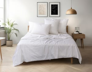 QE Home Pearl Mulberry Silk Duvet, OEKO-TEX® Certified, Double