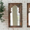 Kareng mirror in aged wood