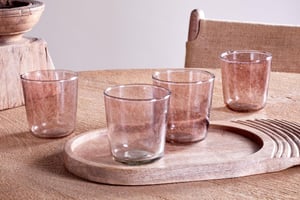 nkuku Llanera Tumbler Set Of 4 | Glassware | Plum