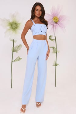 Summer Reverie Tailored Pants Blue