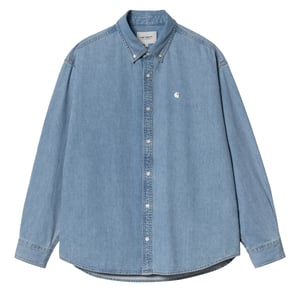 Carhartt WIP L/S Lucas Shirt Blue Bleached