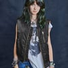 Bomber Gilet in Black