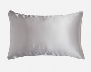 QE Home Satin Pillowcases in Silver (Set of 2), Grey
