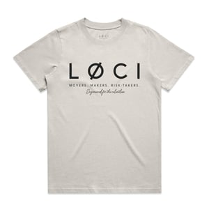 CØRE WOMEN'S VINTAGE-WASH T-SHIRT - BONE - XL