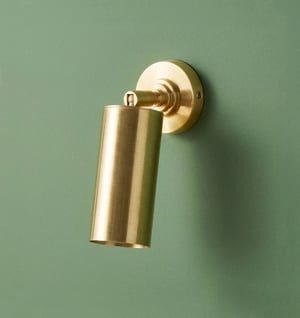Kidd wall light in aged brass