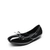 DREAM PAIRS Foldable Square Toe Bow Ballet Flats