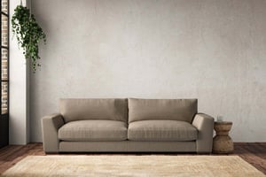 nkuku Guddu Sofa | Make To Order | Grand | Brera Linen Pebble