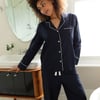 Womens Hotel Pyjamas Navy - 12