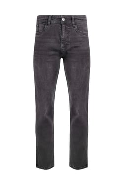 Weird Fish Eddie Straight Leg Denim Jeans Washed Black Size 40