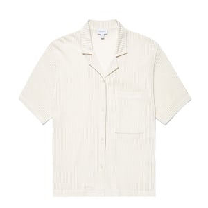 Sunspel Womens Lace Mesh Shirt Ecru