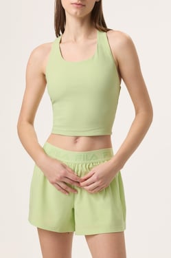 Cross Court Long Line Bra Top - L