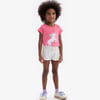 Girls White Adventure Shorts