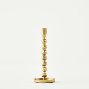 Sofya Gold Taper Candle Holder - 8.75"x3.5"